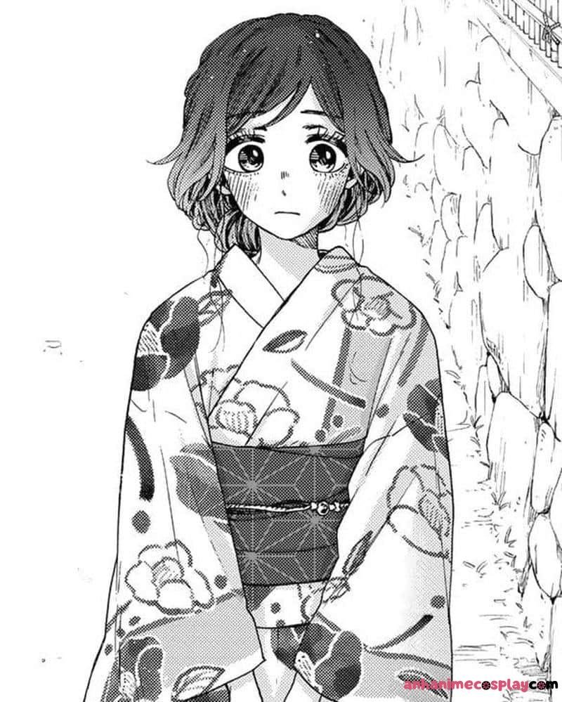 hình anime nữ trắng đen